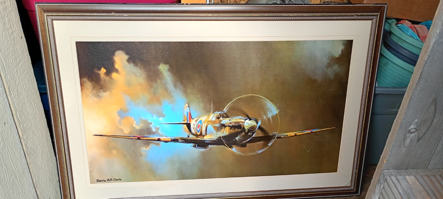Spitfire Painting by R.F. Clark - photo 2