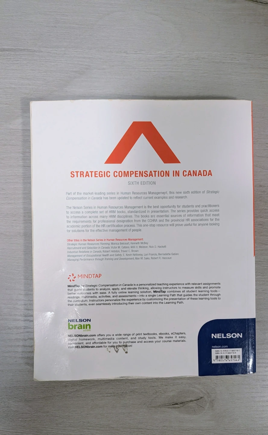 Strategic Compensation in Canada, Sixth Edition Textbook - photo 2