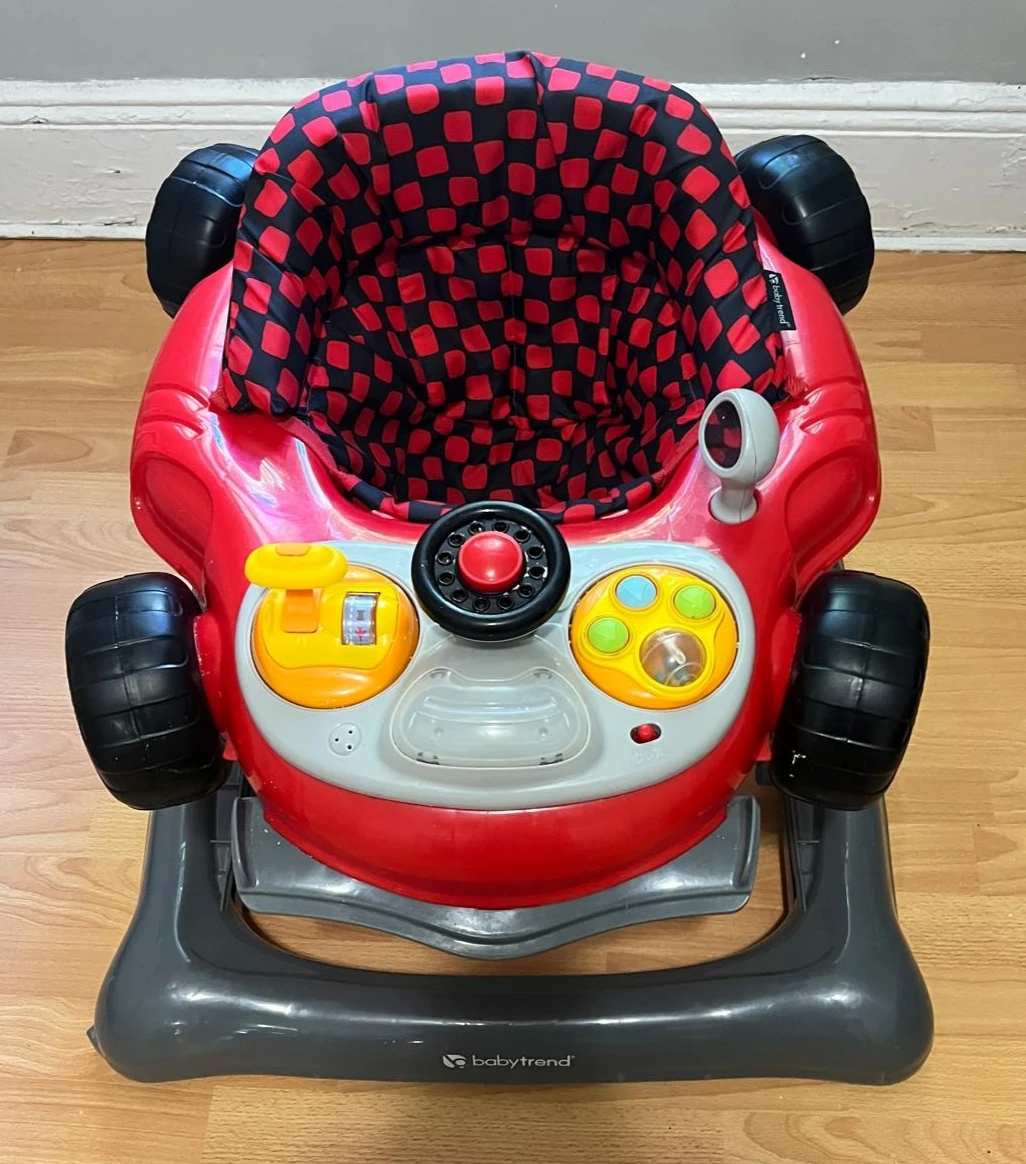 Baby Trend Baby Walker - Red Race Car Theme