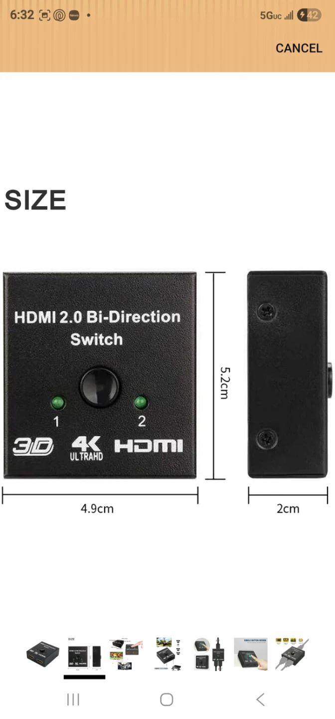 HDMI 2.0 Bi-Direction Switch 4K UltraHD 3D - photo 2
