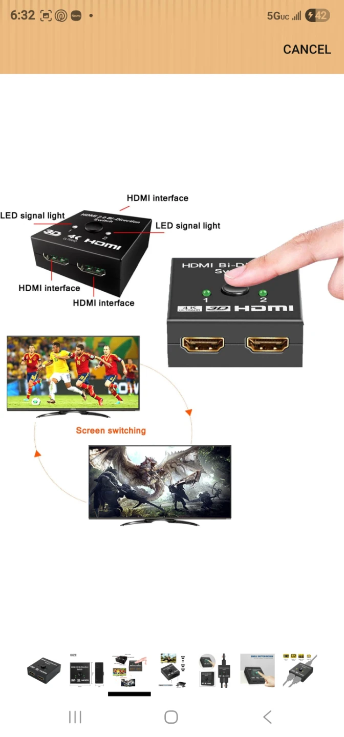 HDMI 2.0 Bi-Direction Switch 4K UltraHD 3D - photo 3