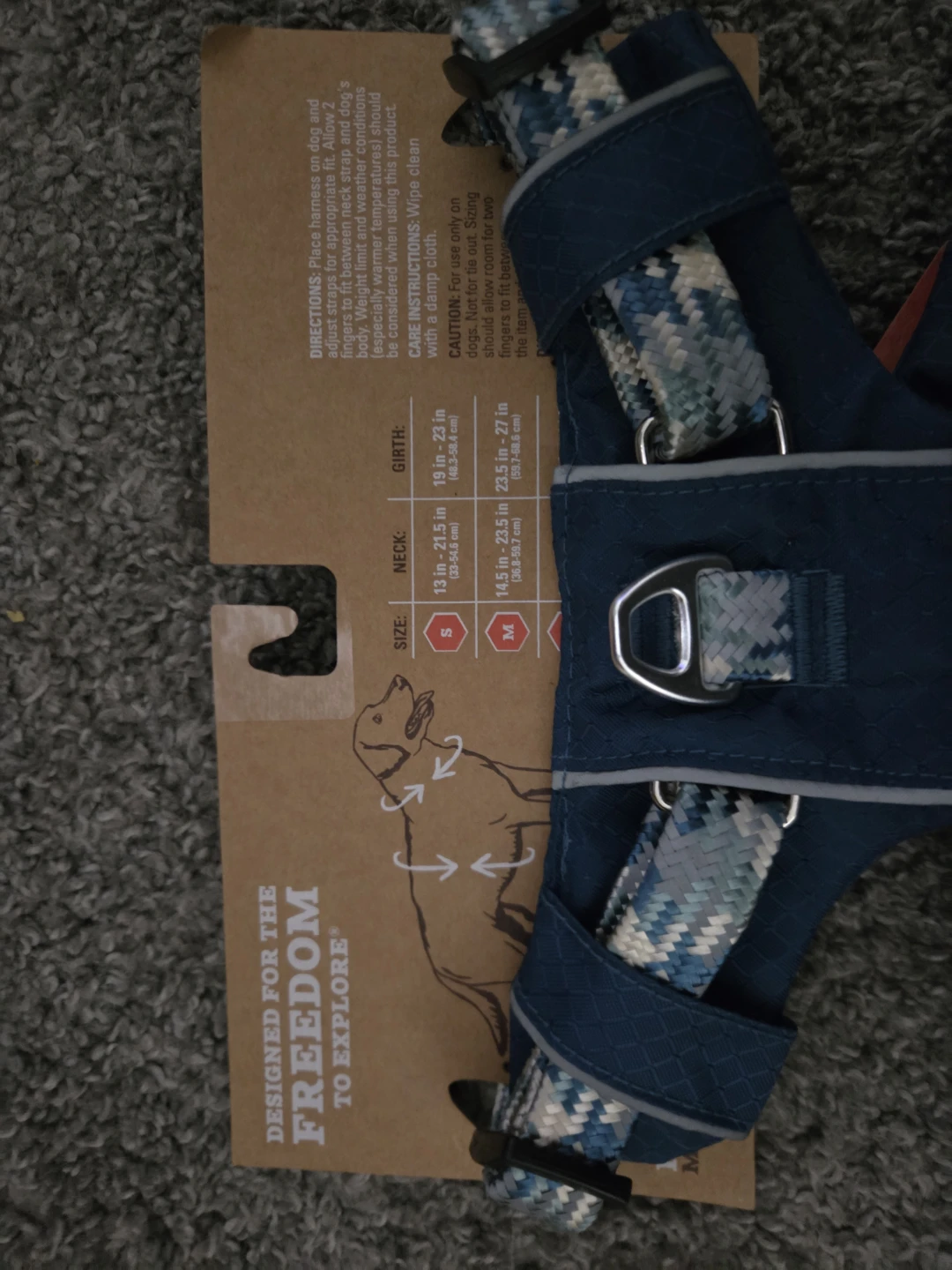 Arcadia Trail Small Blue Lightweight Dog Harness - photo 2