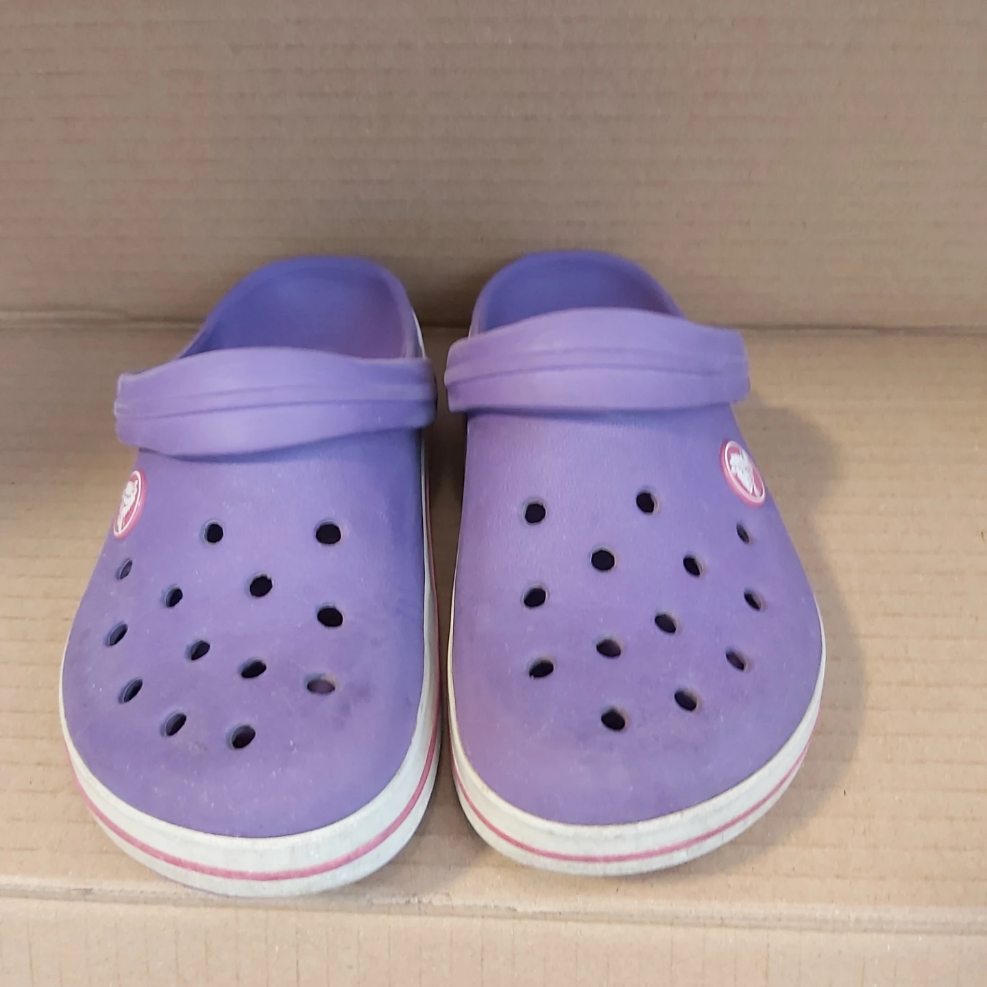 Purple Crocs Clogs size 11 kids - photo 3