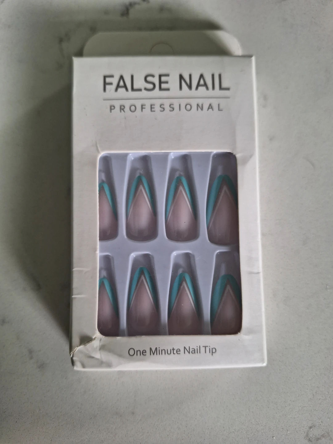 Professional False Nails - French Tip Design