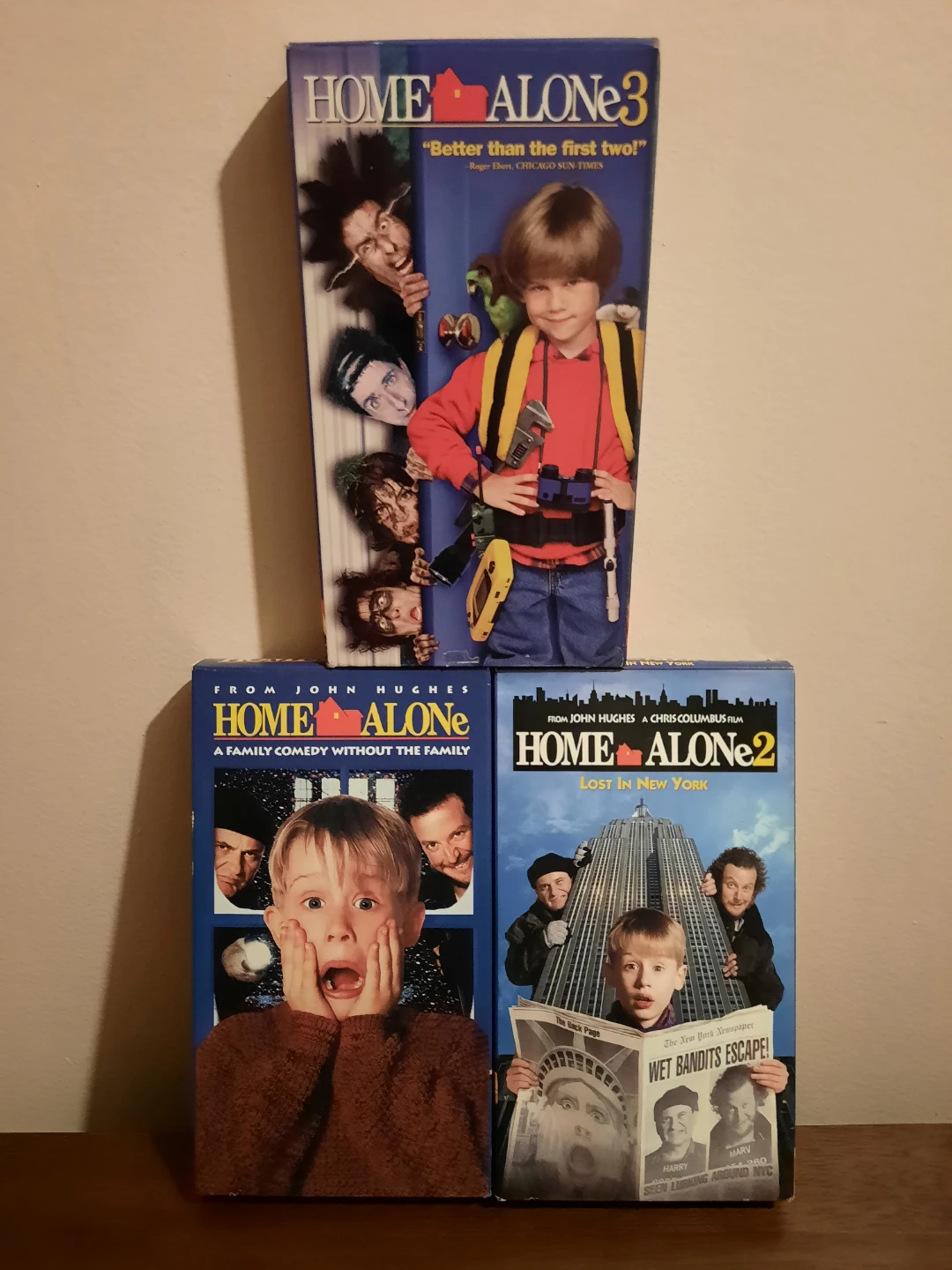 Home Alone Trilogy VHS $20