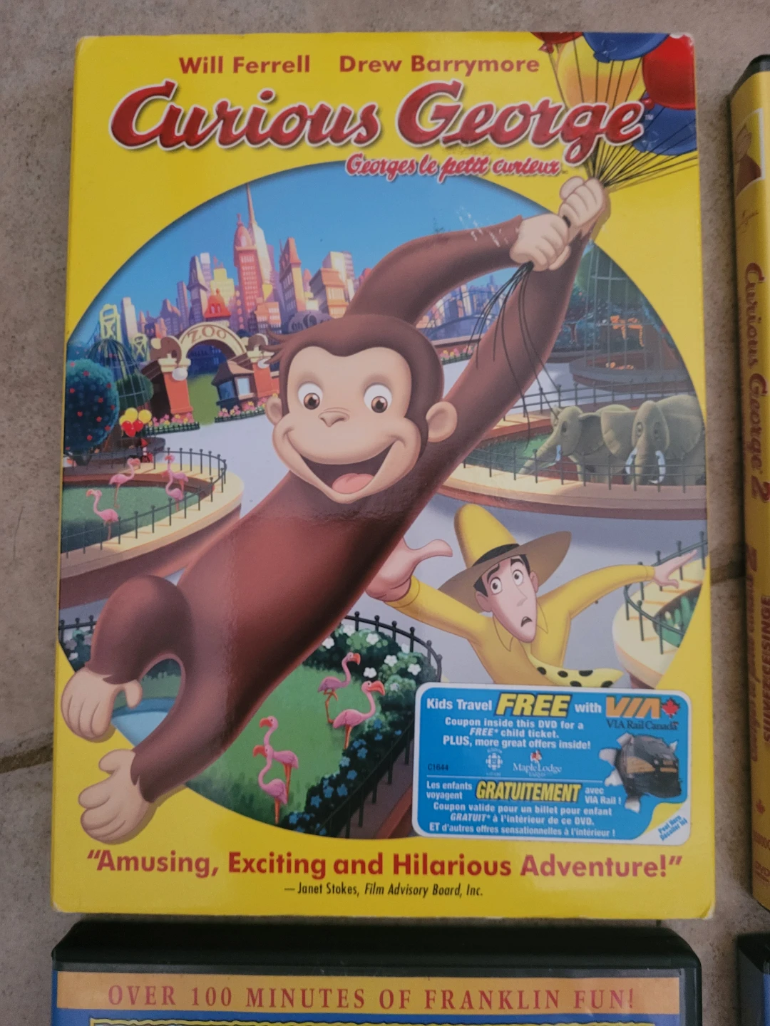 Curious George & Franklin DVDs - photo 2