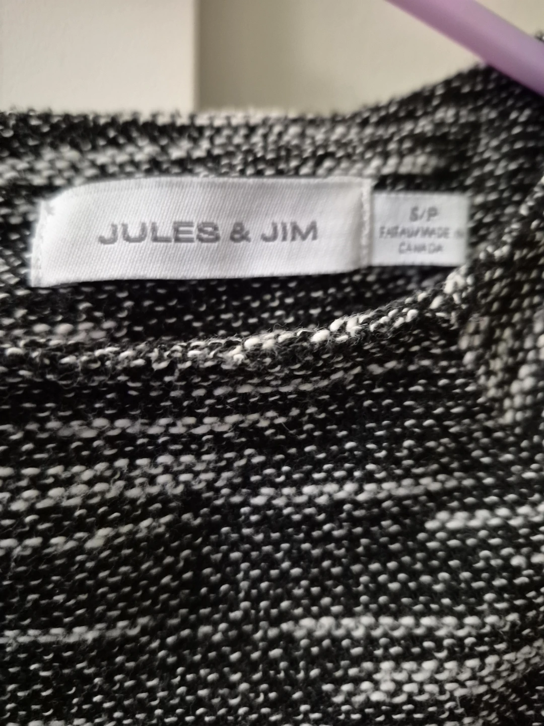Jules & Jim Black and White Knit Dress Size S/P - photo 3