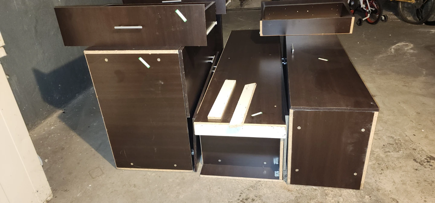 Dark Brown Storage Cabinet Unit - photo 3