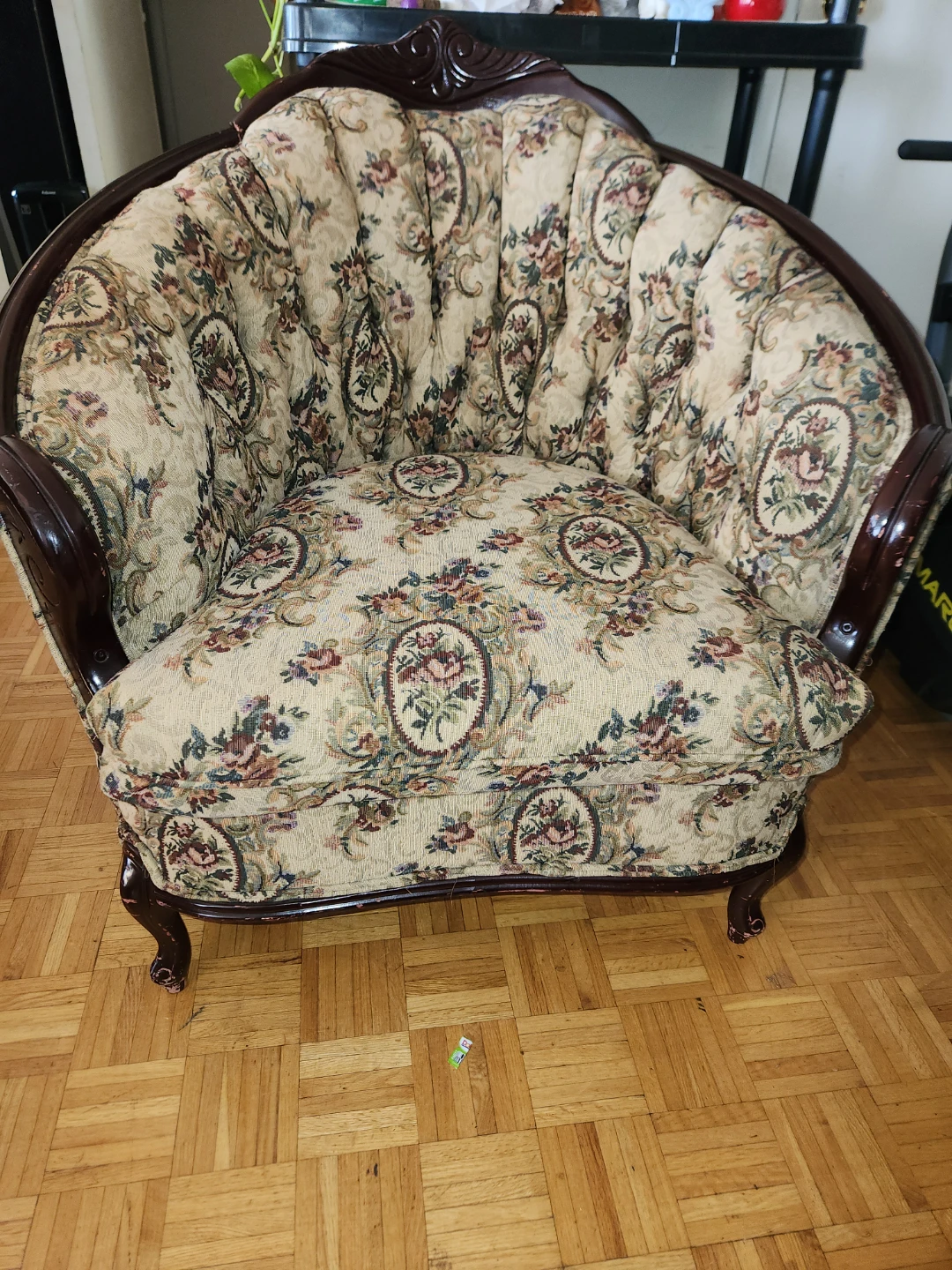 Vintage Floral Loveseat and Sofa Set - photo 3