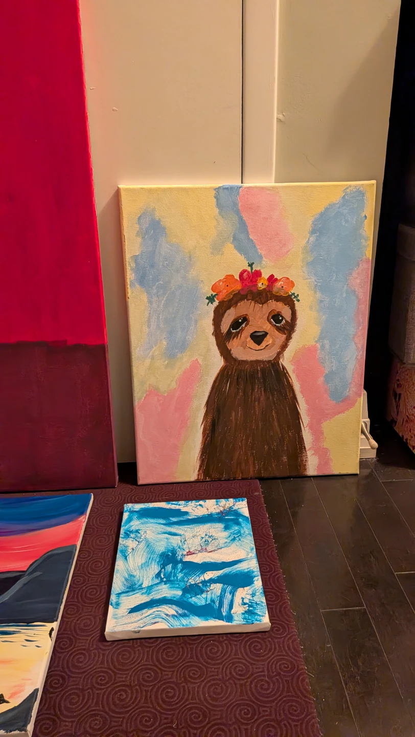 Set of 5 Canvas Paintings - photo 2