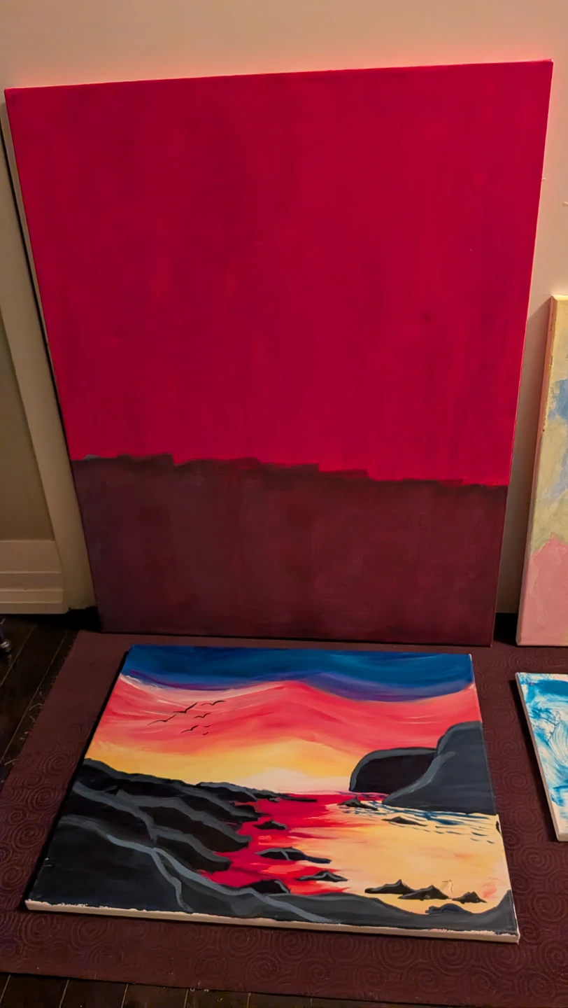 Set of 5 Canvas Paintings - photo 3
