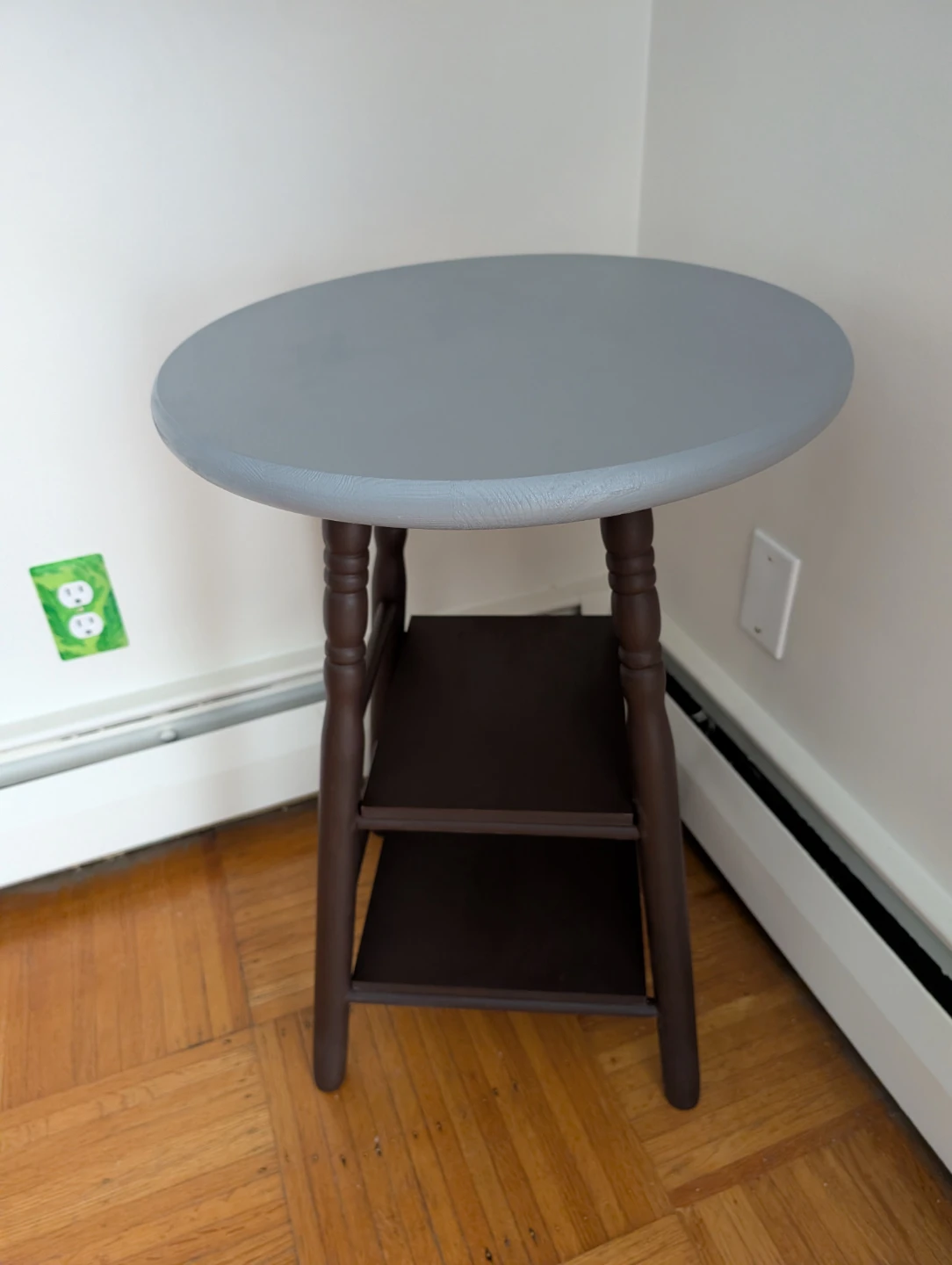 Stool Turned Side Table