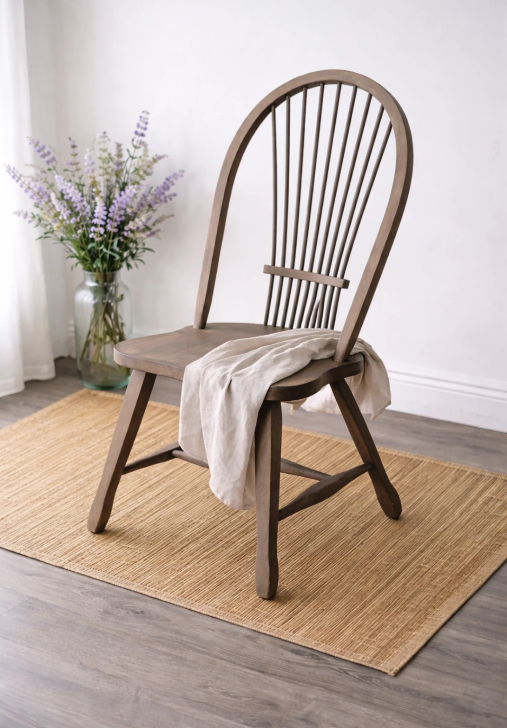 Solid Wood Windsor-Style Chair – Beautiful Condition