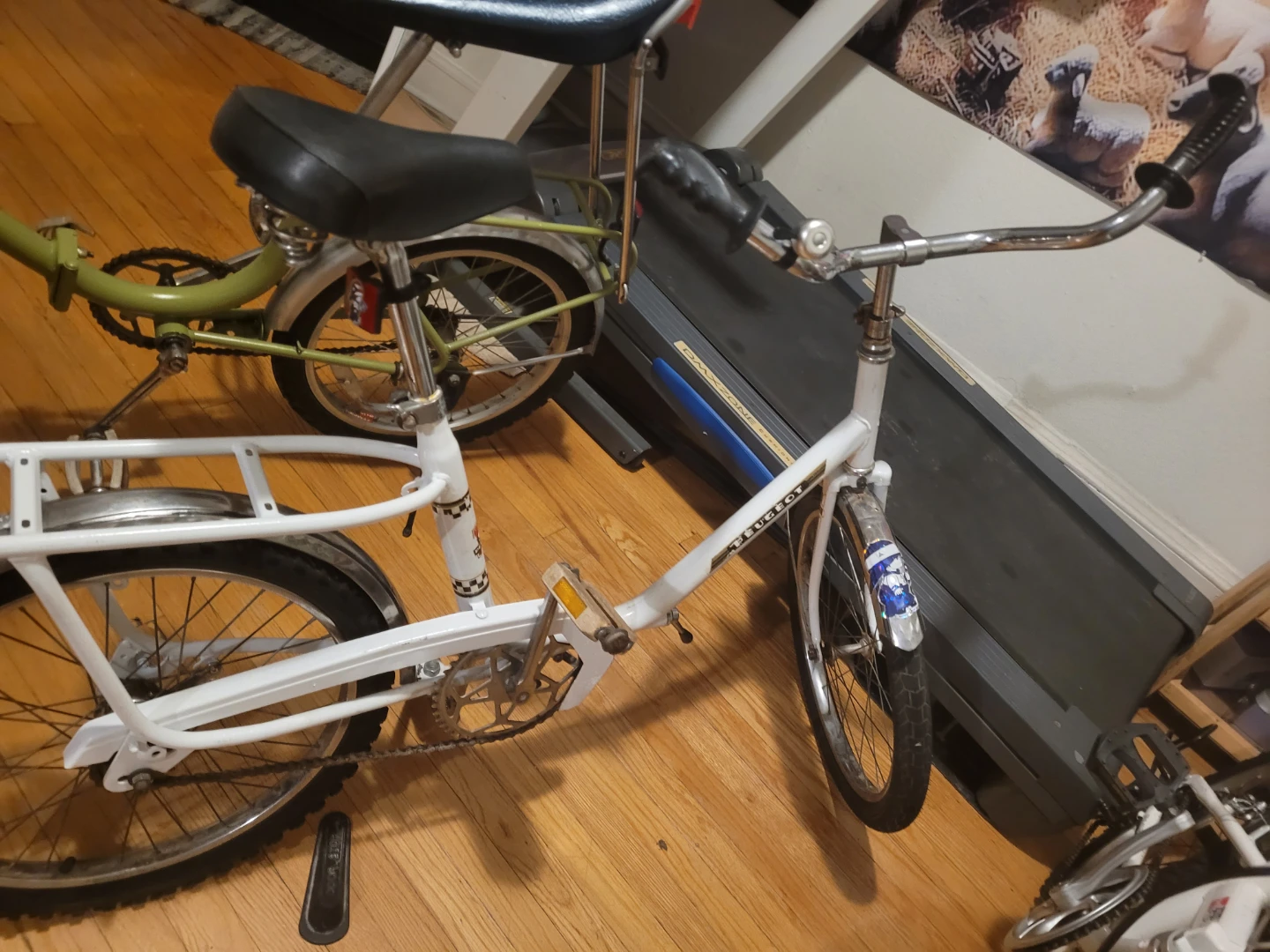 White Peugeot Folding Bicycle