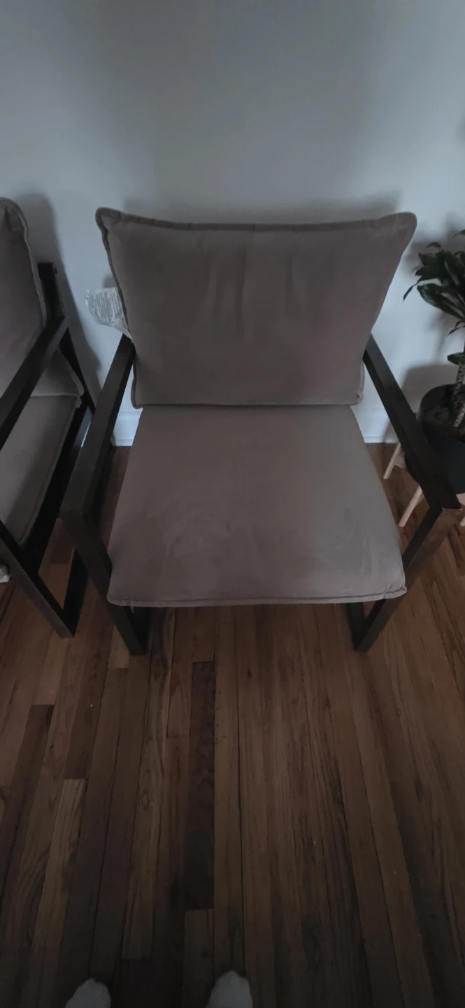Set of 2 Target Accent Chair with Upholstered Seat and Back - photo 2