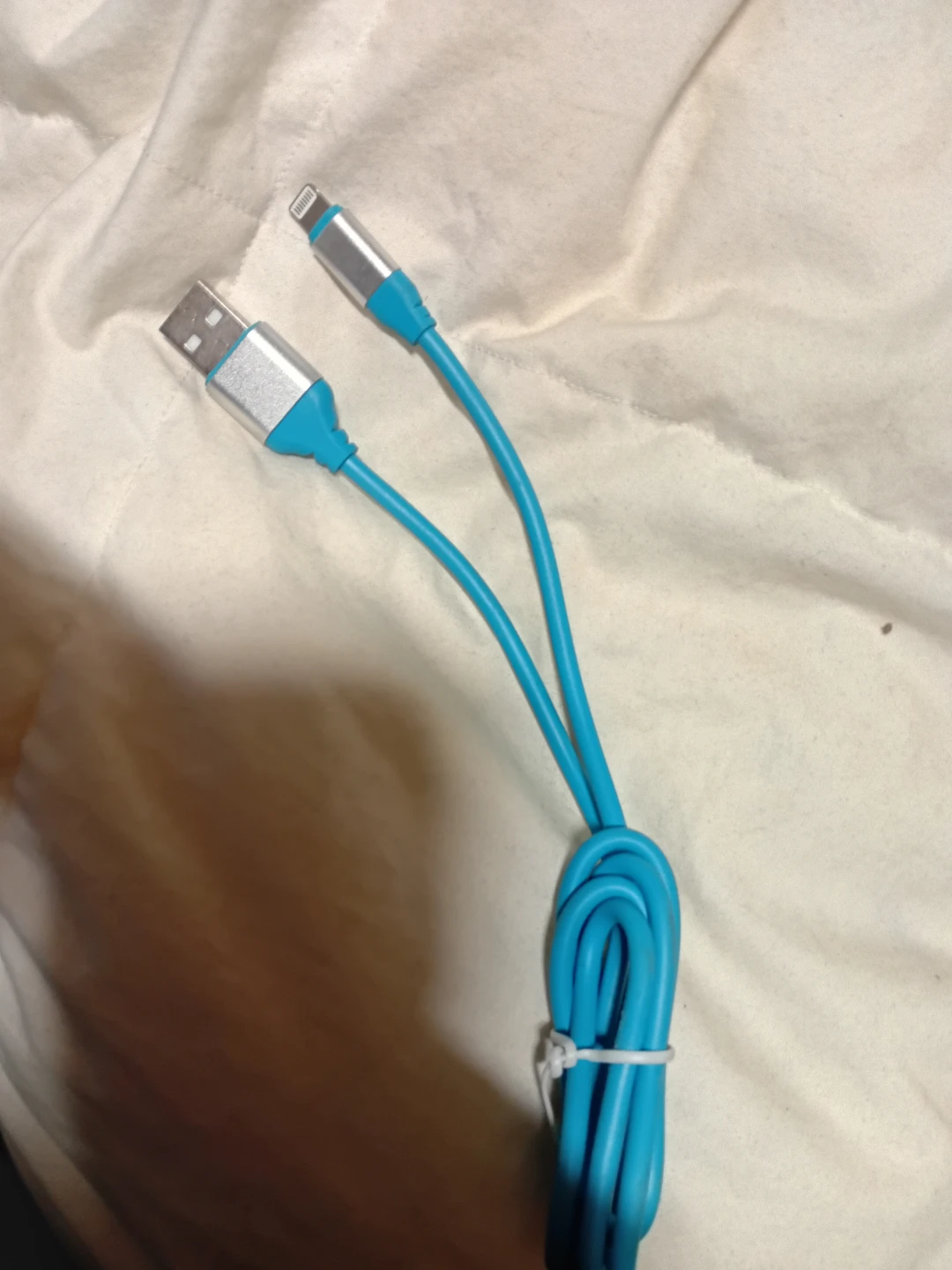Blue Lightning to USB Charge Cable