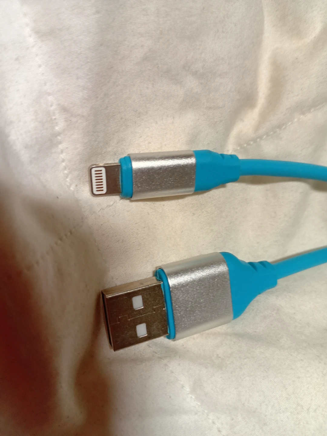 Blue Lightning to USB Charge Cable - photo 2