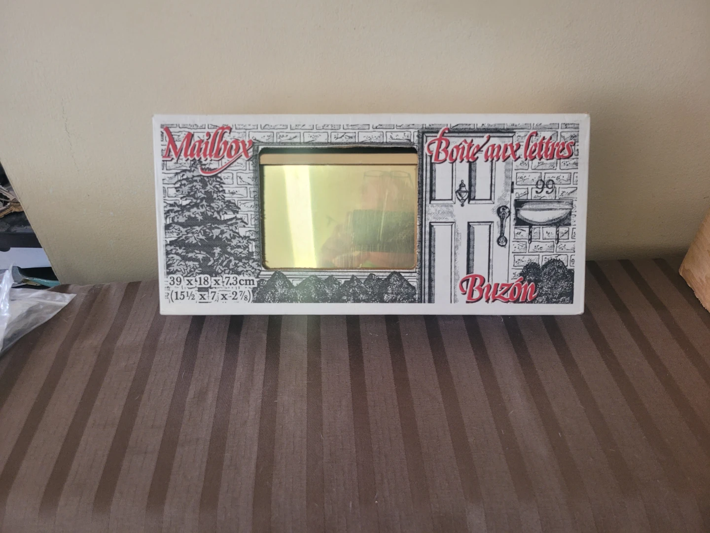 New Brass mailbox  mail - photo 2