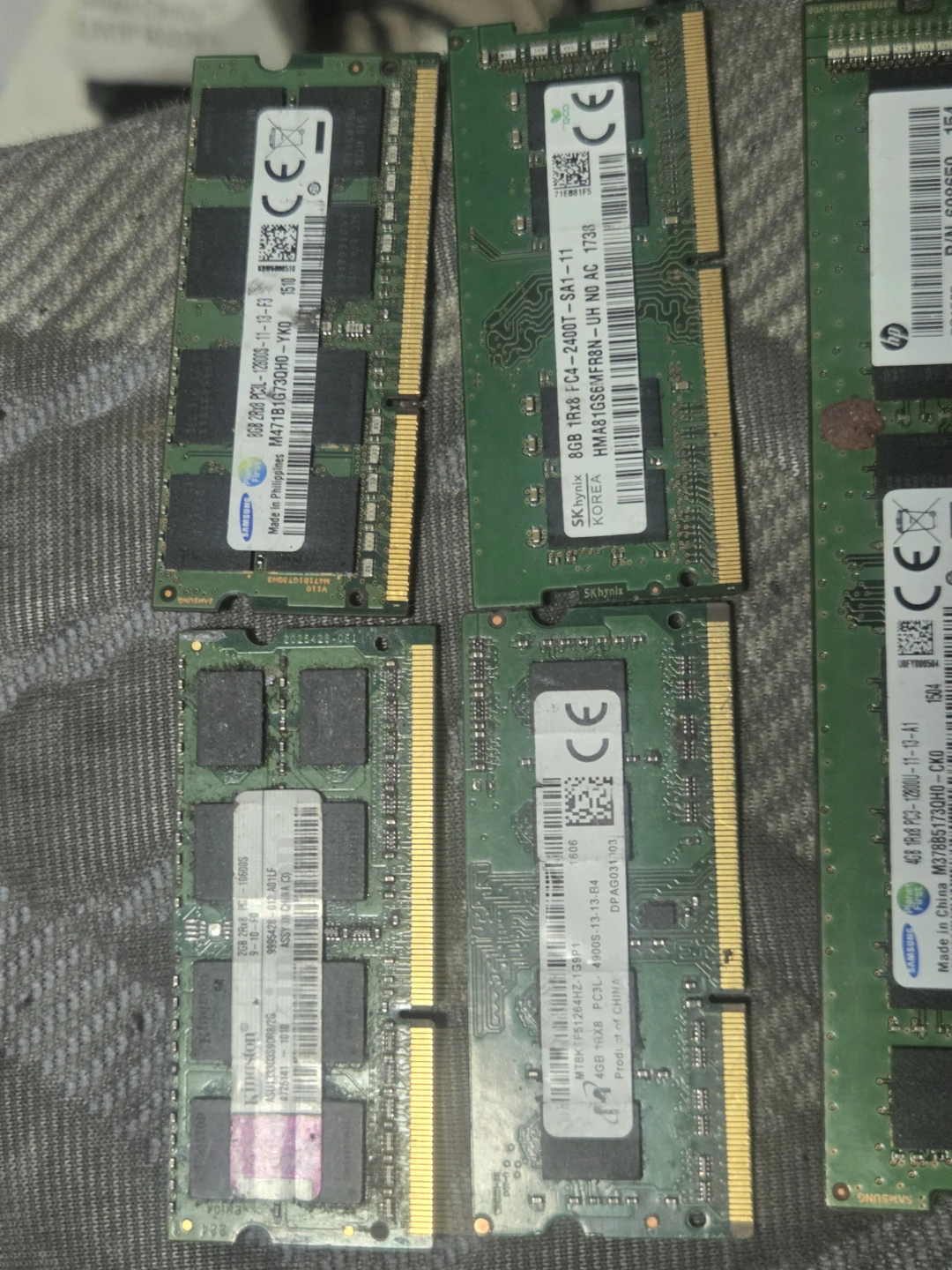 Assorted RAM Sticks - Samsung, SK Hynix, HP - photo 2