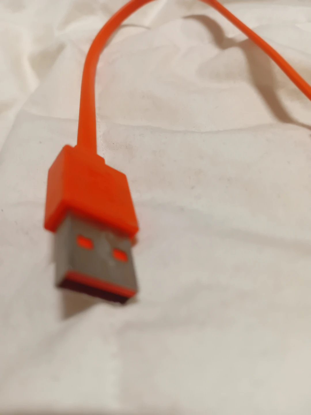 Orange USB to USB-C Charging Cable