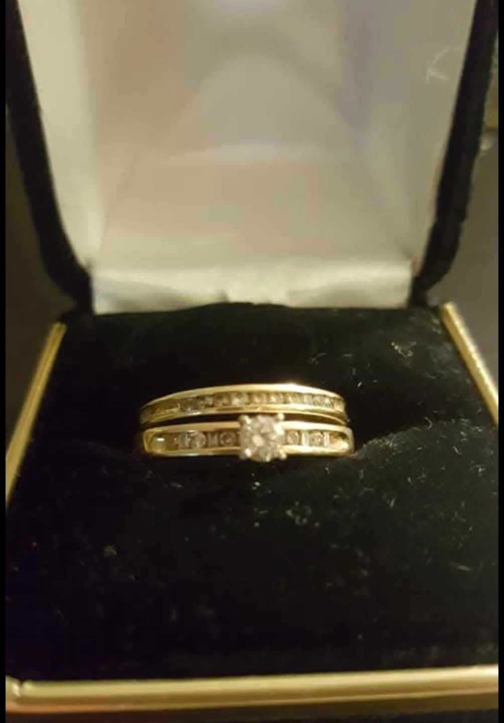 Yellow Gold Diamond Wedding Ring Set