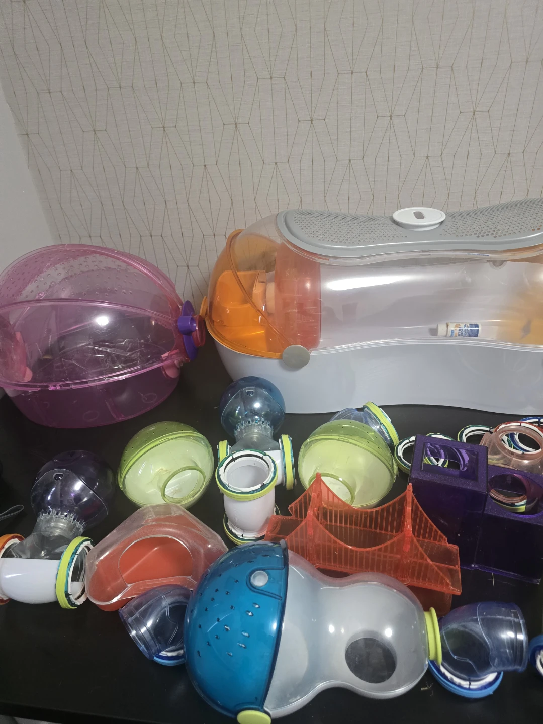 Hamster Cage Habitat Set with Tubes and Accessories - photo 5