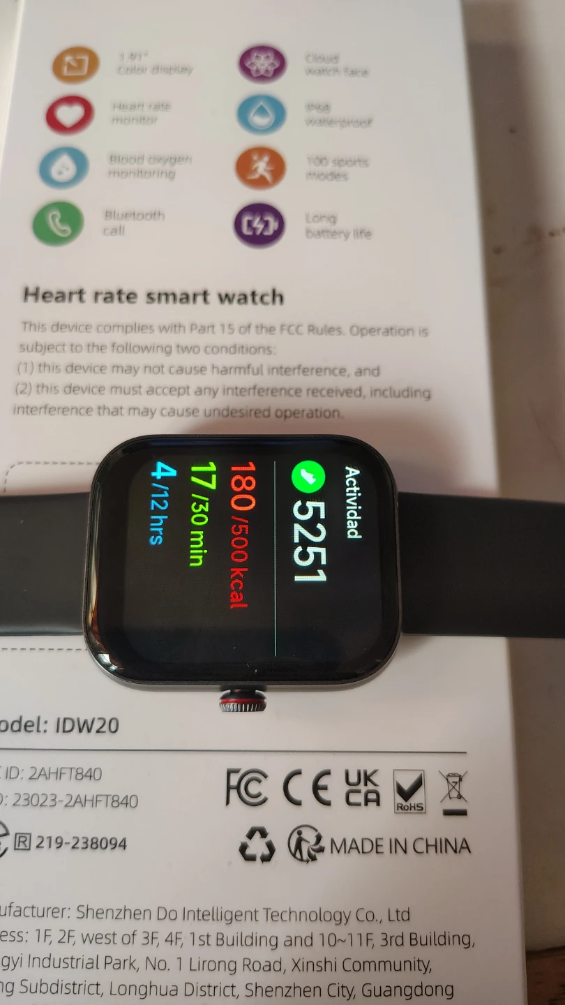 Heart Rate Smart Watch - IDW20 - photo 2