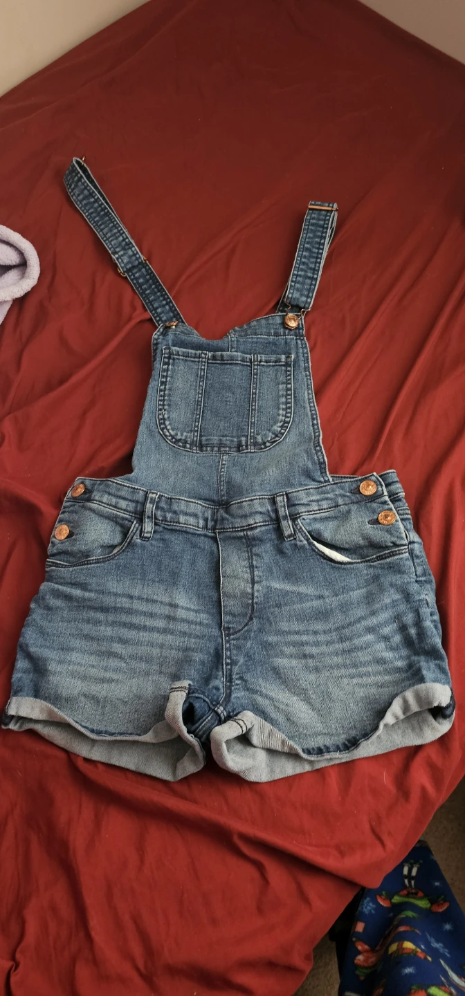 Denim Short Overalls