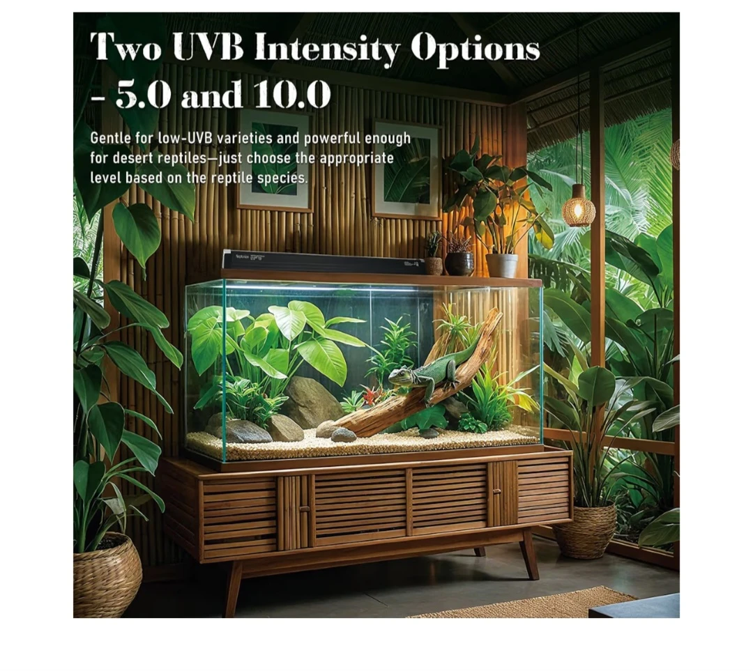 4W Reptile T5 HO UVB 6.5" 5.0 Light Fixture with Tube - photo 2
