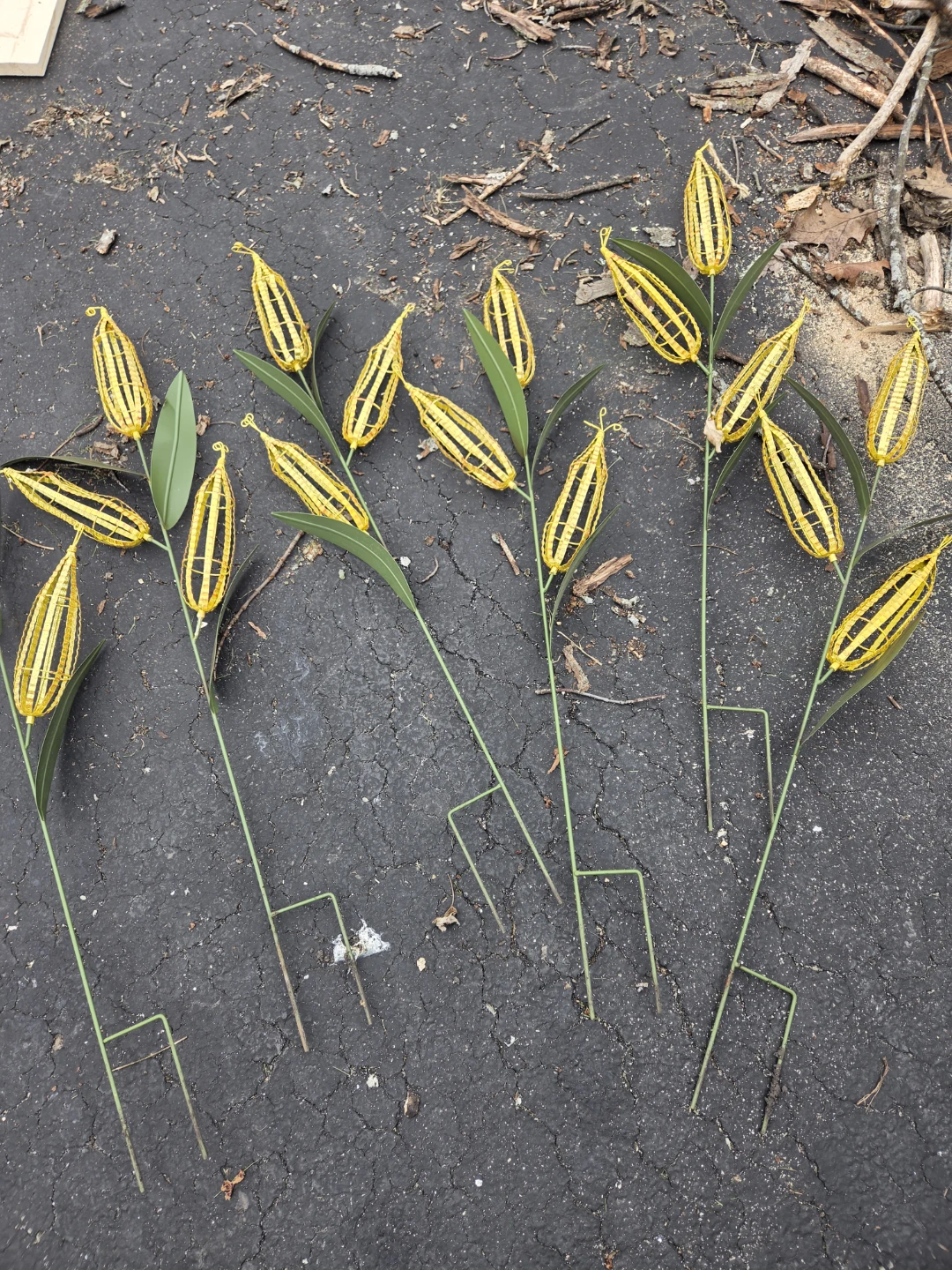 Set of 6 Metal Corn Stalk Decorations - photo 4