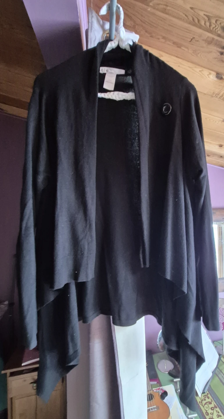 cleo black cardigan