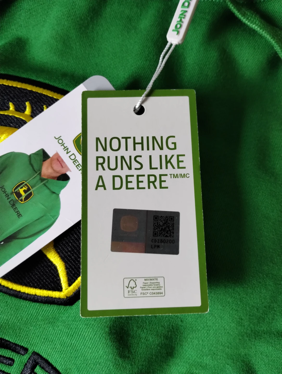 John Deere Green Hoodie XXXL - photo 3