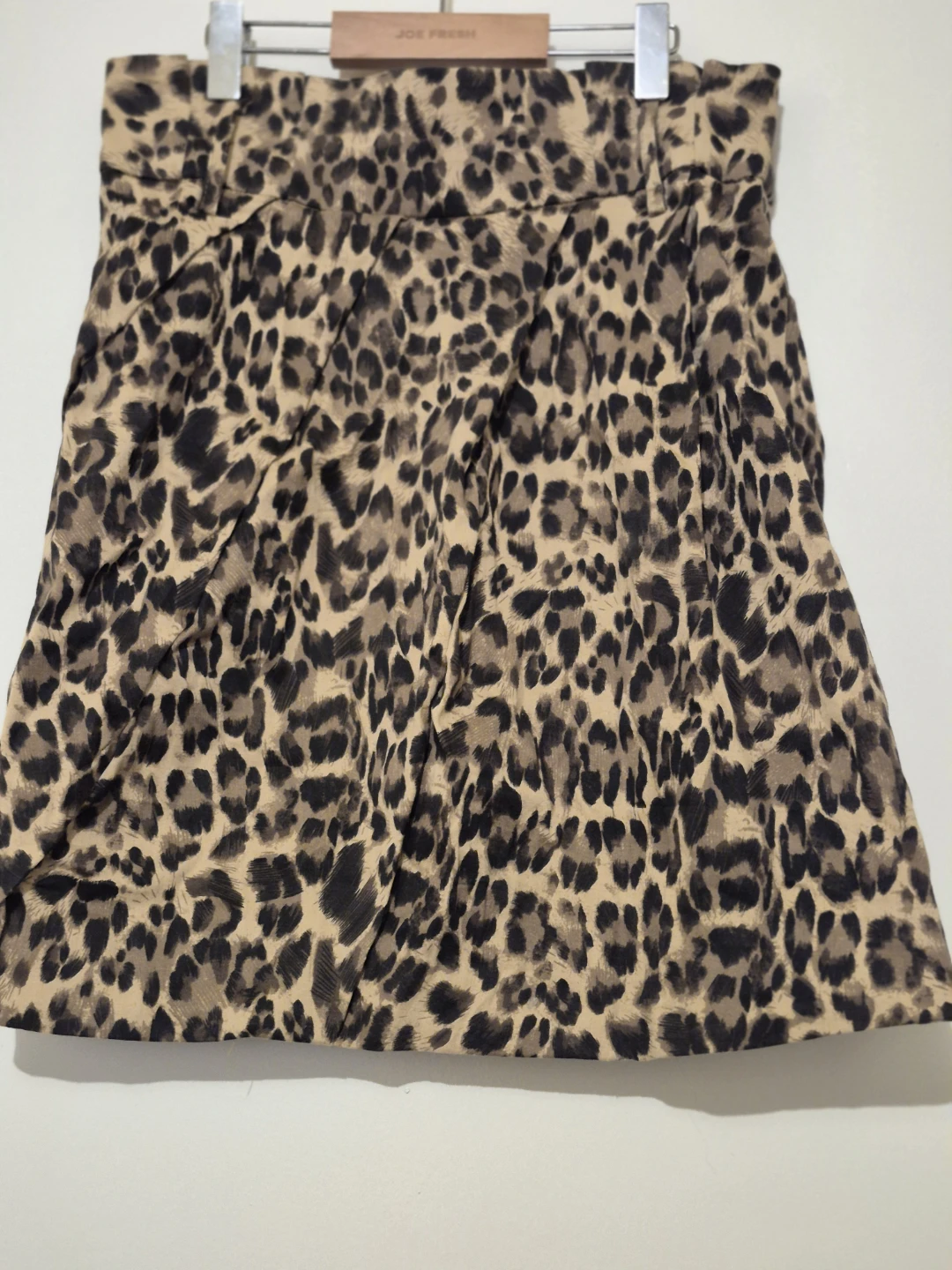 UK2LA Leopard Print Mini Skirt - Size M