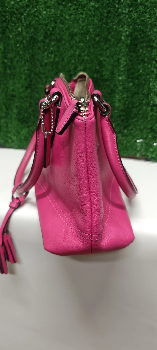 COACH New York Pink Leather Satchel Handbag - photo 2