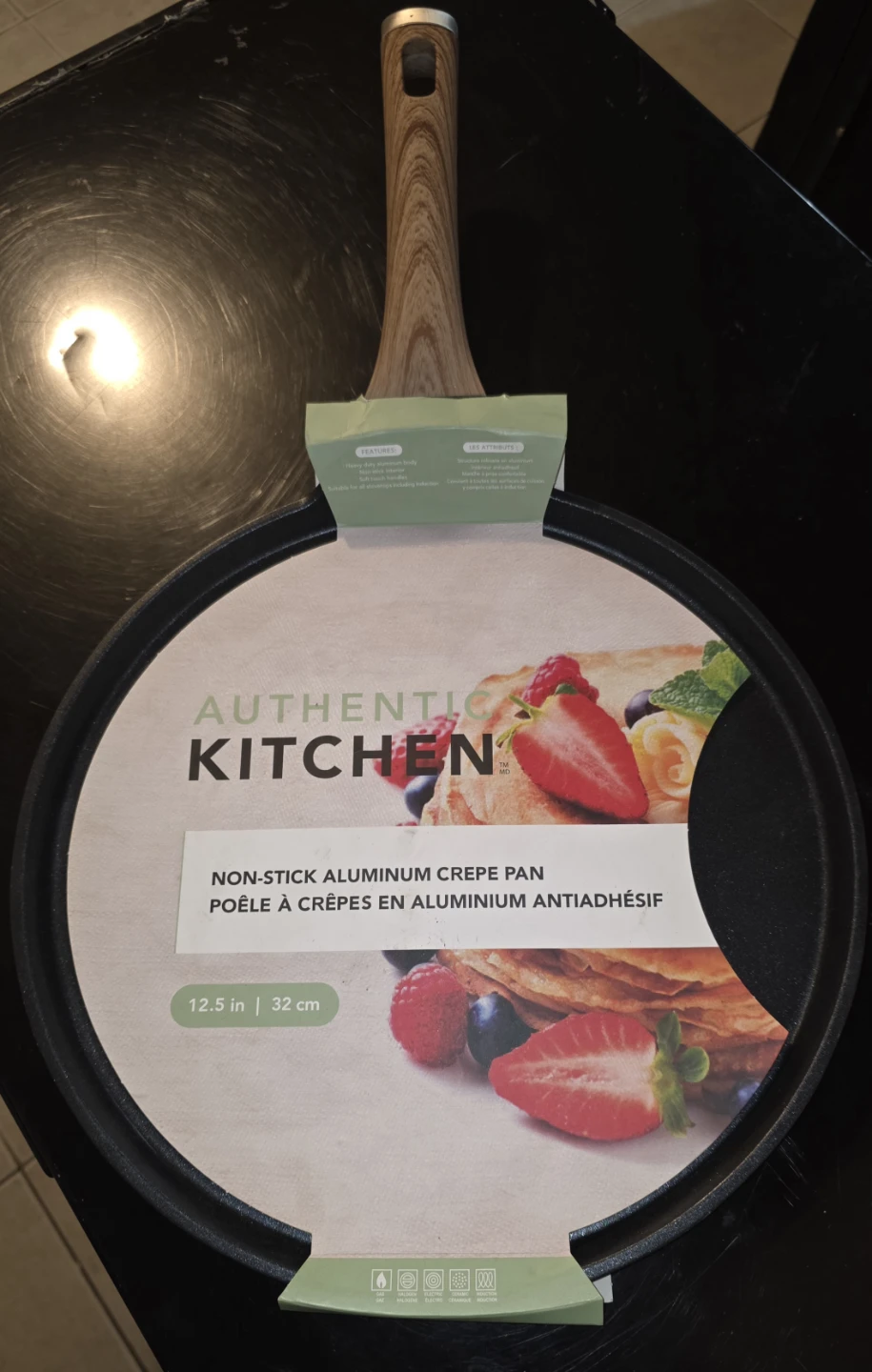 Authentic Kitchen Non-Stick Aluminum Crepe Pan