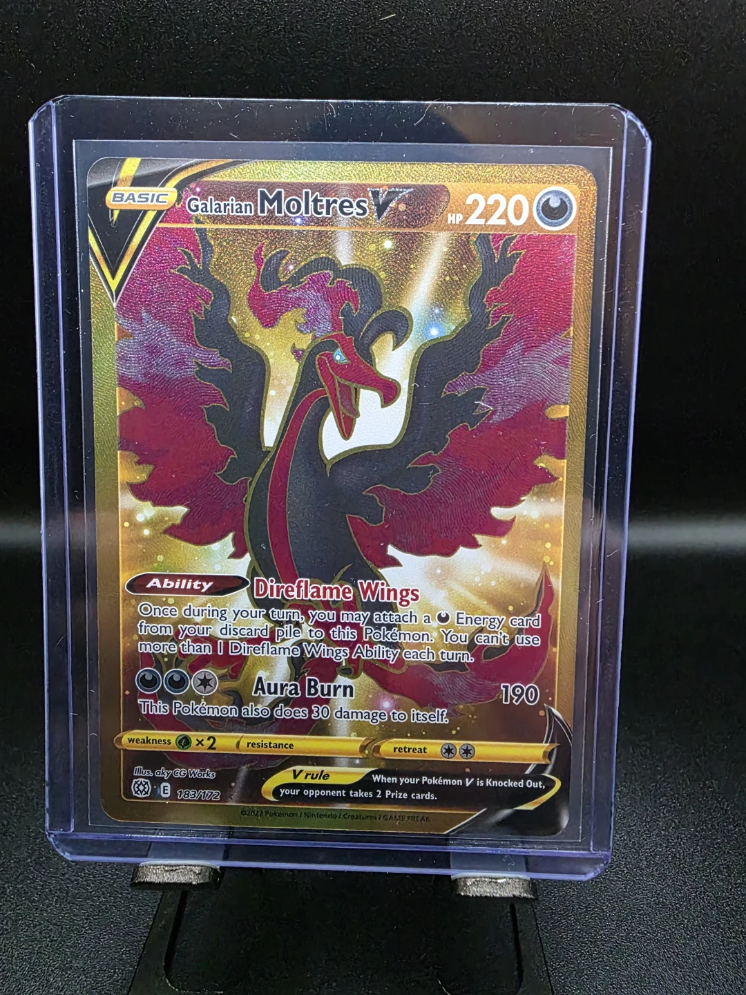 Galarian Moltres V Pokemon Card