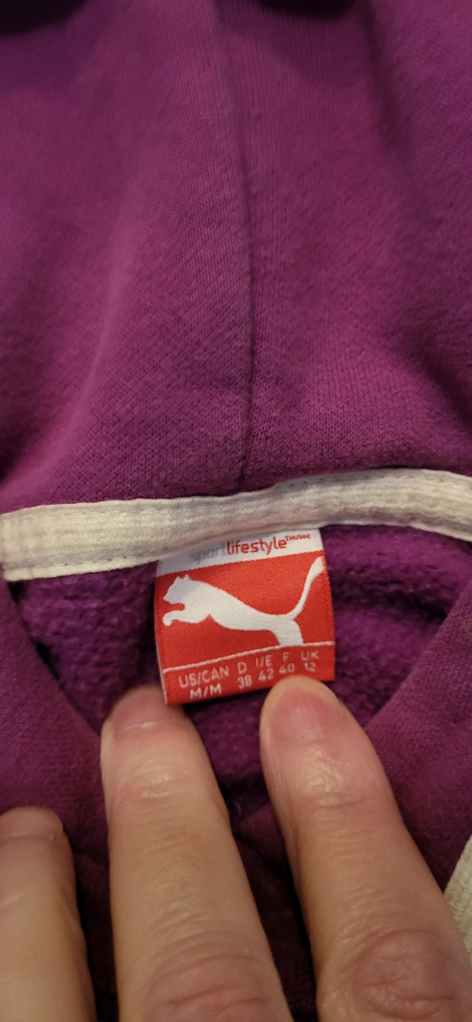 Puma Purple Hoodie - Size M/M - photo 2
