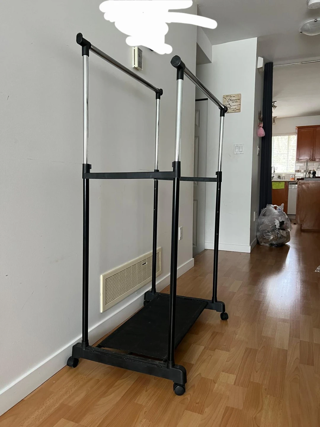 Double Rail Rolling Garment Rack - photo 2