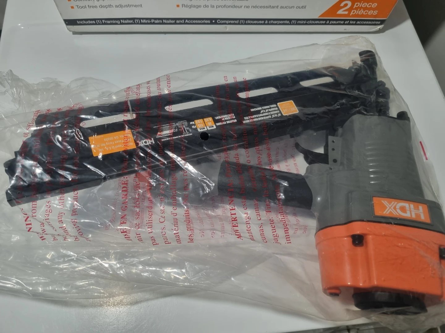 HDX 2-Piece Framing and Palm Nailer Kit - photo 3