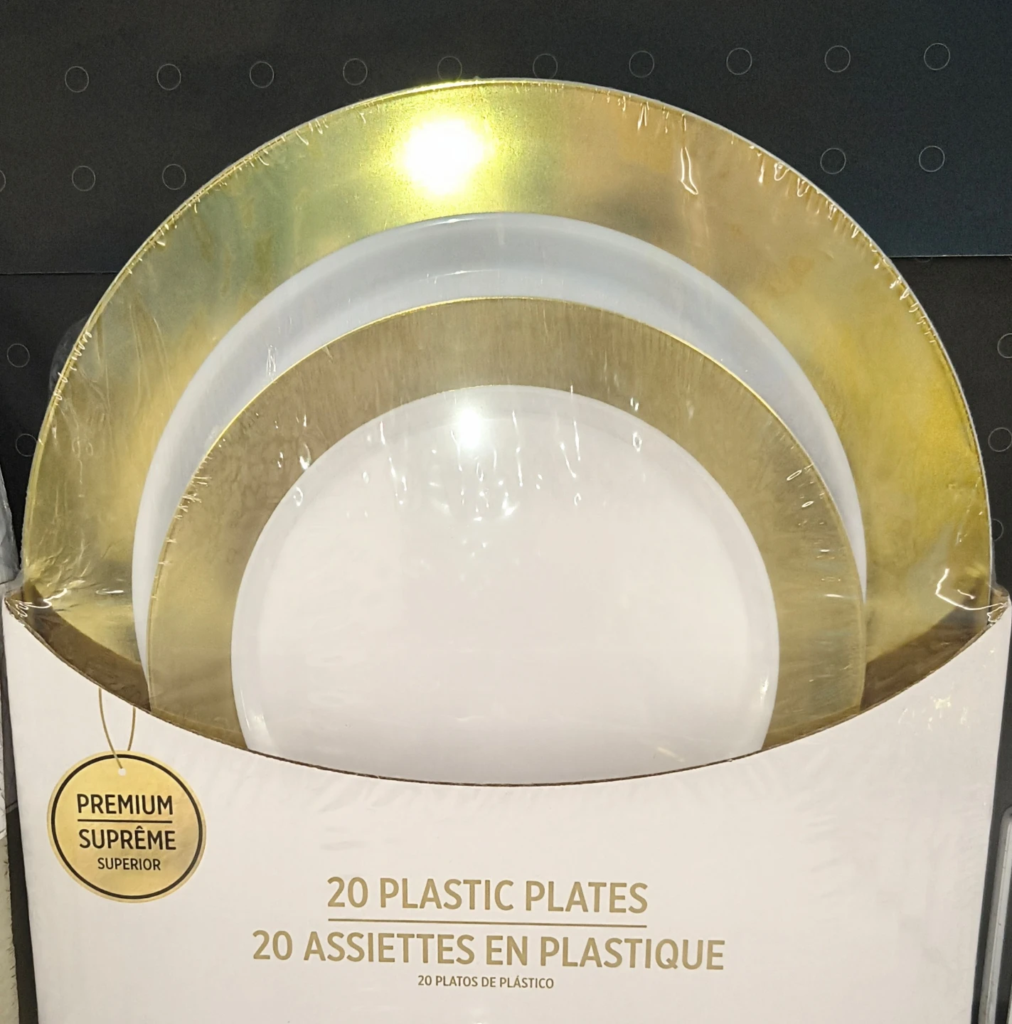 Premium Quality Plastic Plates - 20 Count - photo 2