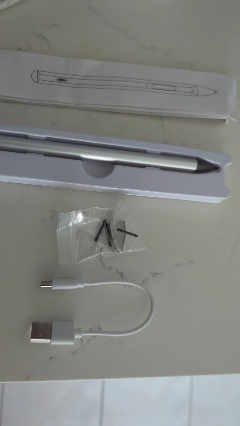 Brand New Active Stylus Pen with USB-C Cable and Extra Nibs - photo 3