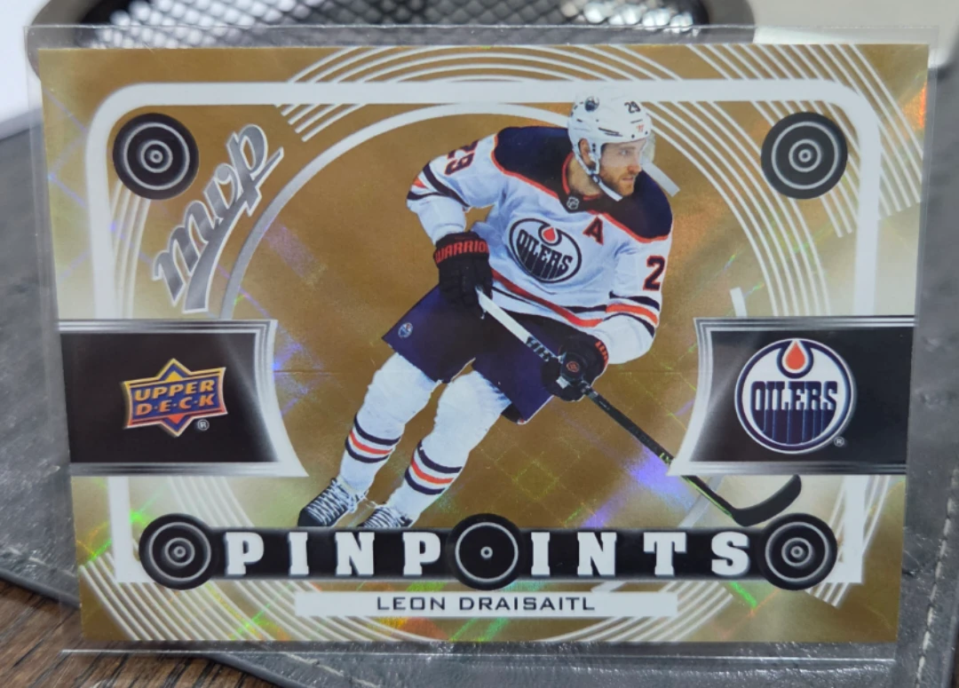 Upper Deck MVP Hockey Leon Draisaitl Pinpoints Card 2022-23