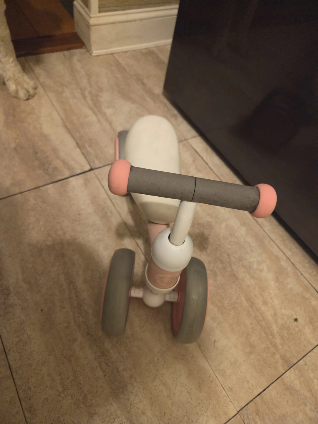Pink & White 3-Wheel Toddler Balance Bike - photo 3