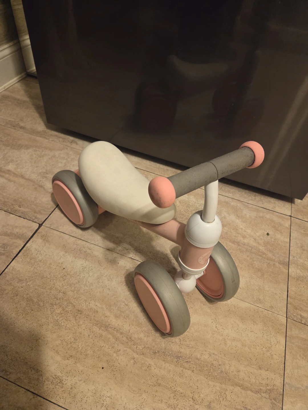 Pink & White 3-Wheel Toddler Balance Bike - photo 4