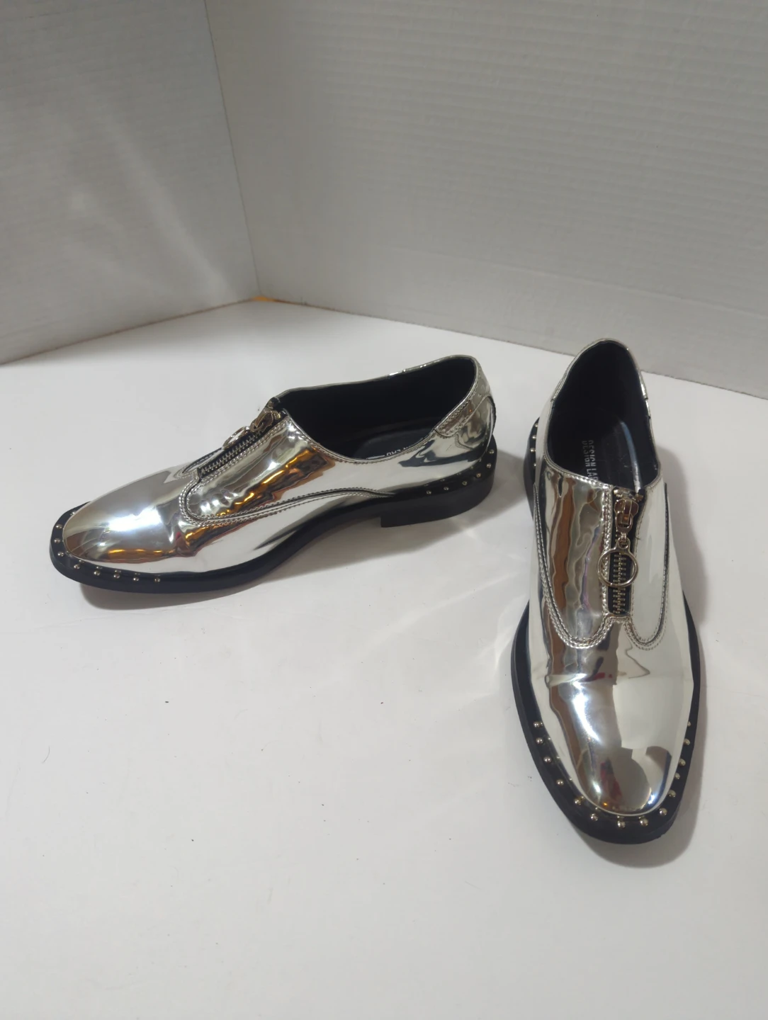 Design Lab Load & Taylor Silver Studded Loafers - photo 2