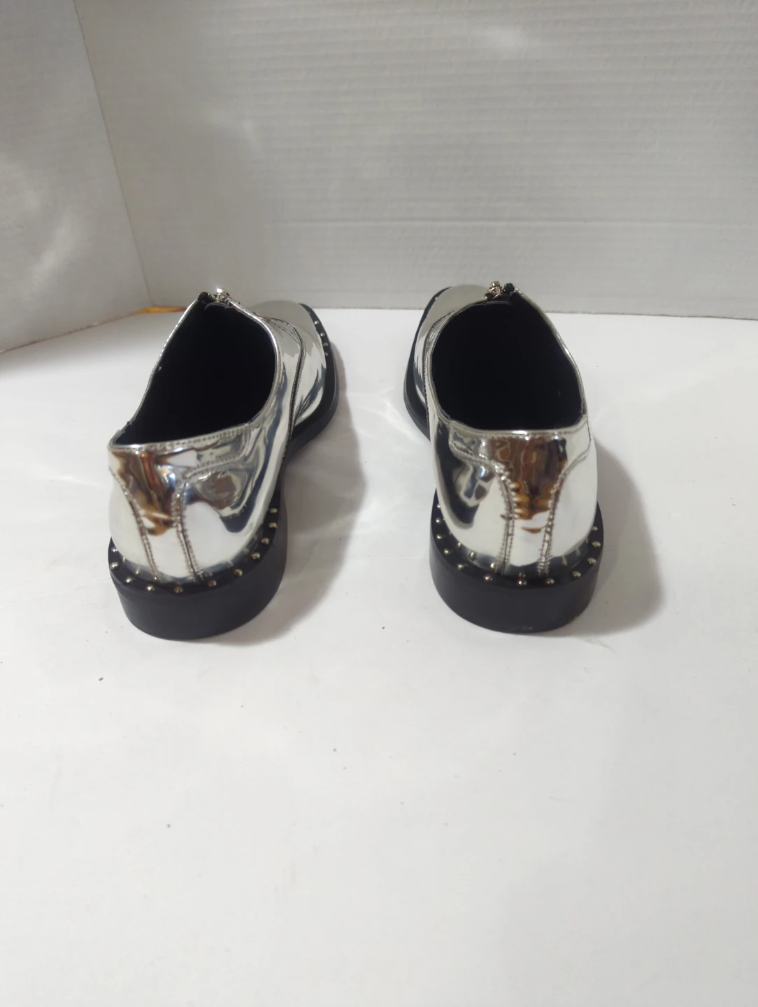 Design Lab Load & Taylor Silver Studded Loafers - photo 3