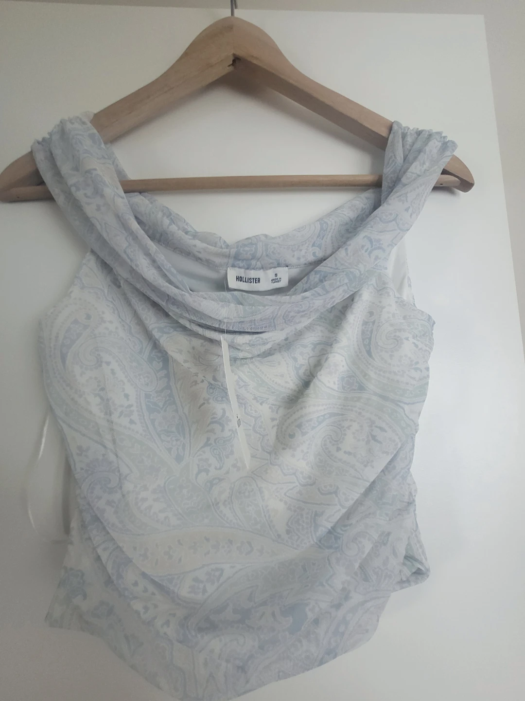Hollister Paisley Print Rushed Top - Small