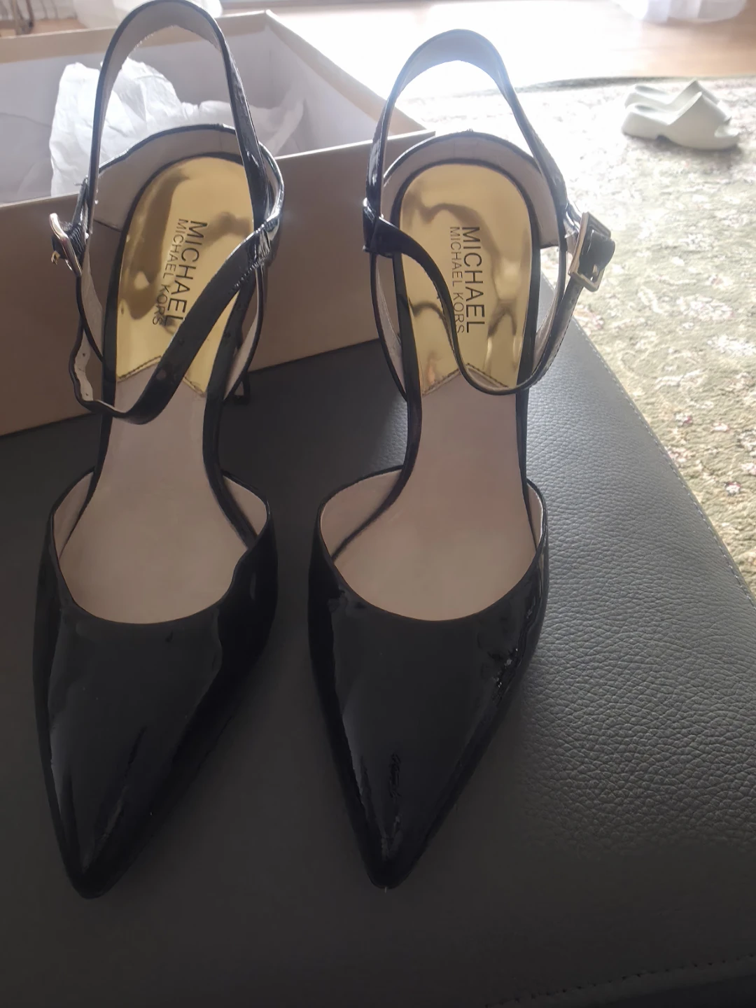 Michael Kors Black Patent Leather Heels