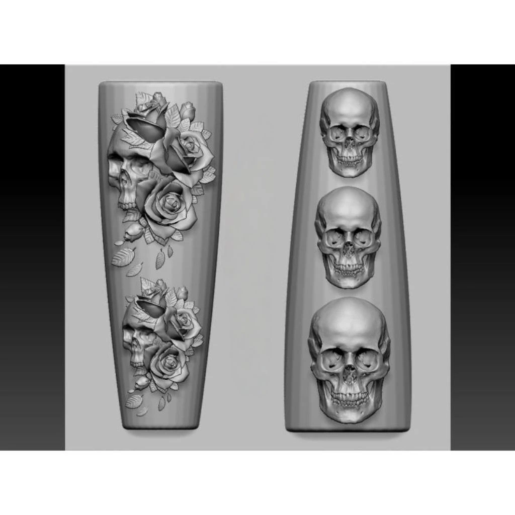 Skull and Rose Silicone Mold - photo 2