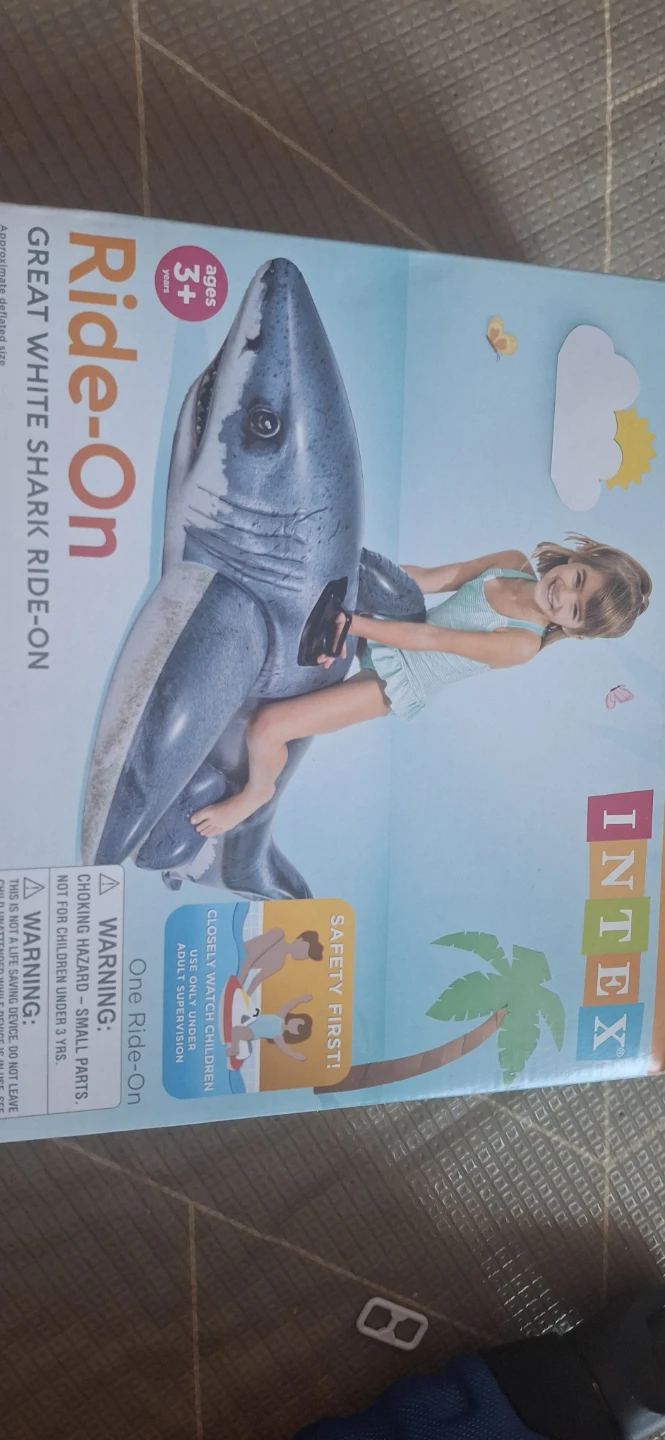 Intex Great White Shark Ride-On Pool Float🌱 - photo 4